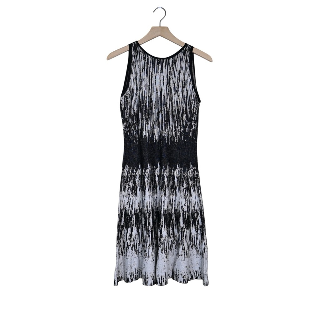Nic + Zoe Women's XS Falling Lines Twirl Jacquard Knit Dress - Picture 2 of 10